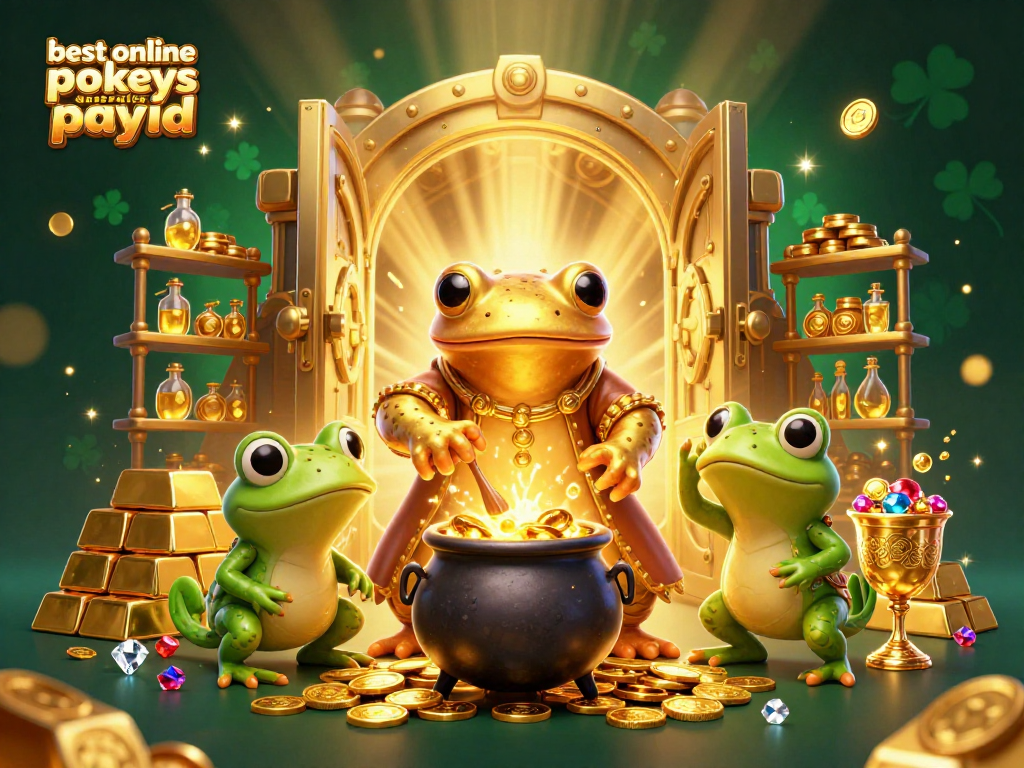 Engage with the best online pokies Australia PayID featuring golden alchemy and treasure in vibrant 3D art.