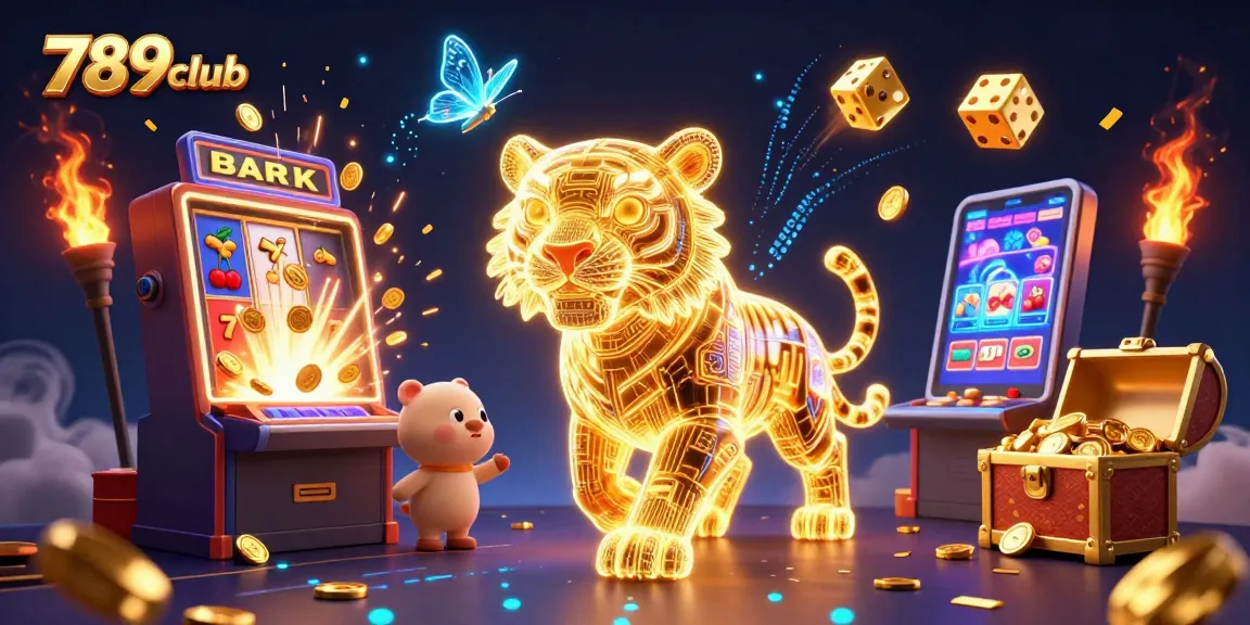 Experience thrilling gameplay with 789club in this vibrant 3D casino illustration