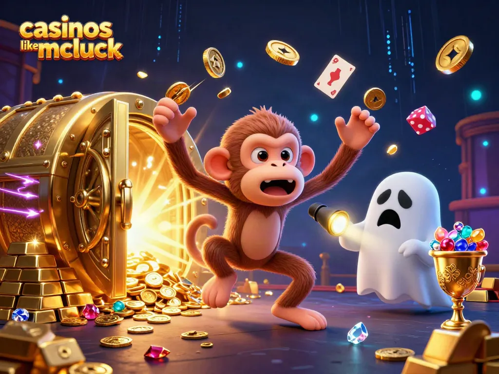Experience casinos like mcluck with a ghost-hunter puppy tracking a mischievous poltergeist monkey.