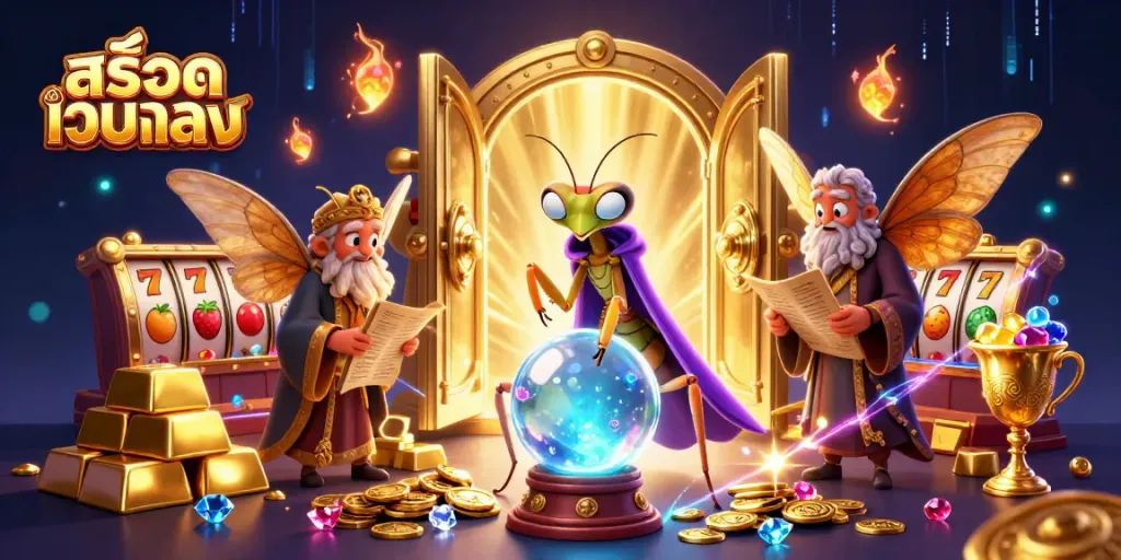 เล่นเกม สล็อตเว็บตรง พร้อมการสร้างโชคลาภในเวทมนตร์ภาพ 3D
