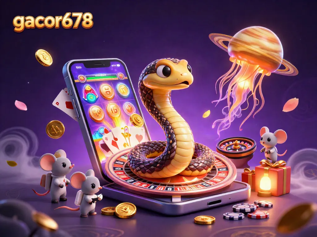 Engage with gacor678's thrilling slot games featuring vibrant characters and cosmic elements.