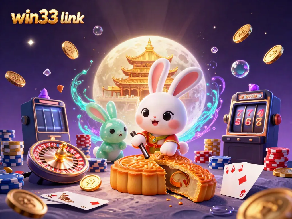 Engage with win33 link's unique gaming experience featuring vibrant casino elements and characters.