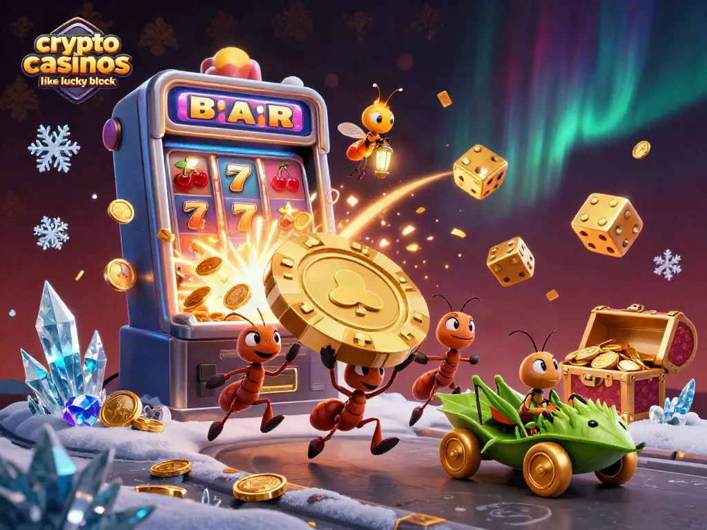 Experience the excitement of crypto casinos like Lucky Block with vivid gaming animations and dynamic characters.