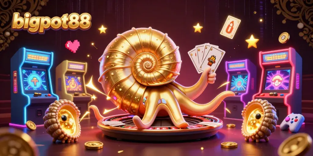 bigpot88 menghadirkan nautilus raksasa dan mesin permainan arcade penuh warna untuk pengalaman bermain yang menarik