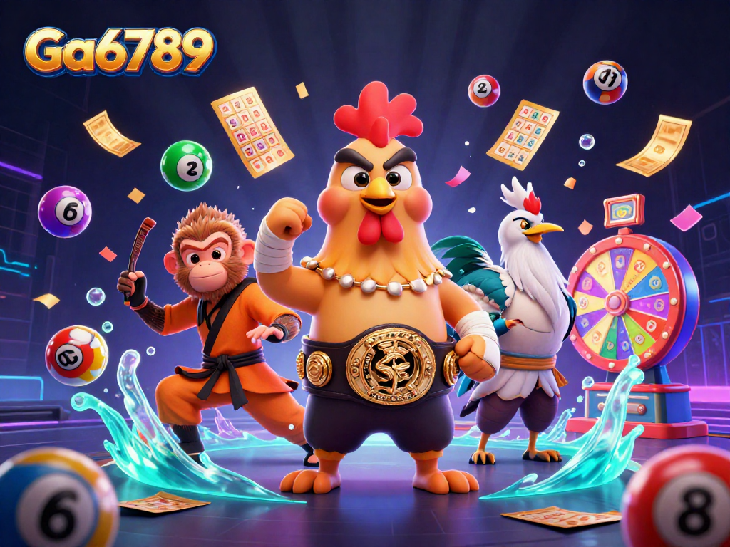 Engage with Ga6789's vibrant lottery action featuring dynamic characters and elements.
