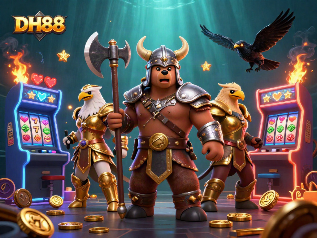 Engage in thrilling gameplay at DH88 with vibrant slots and dynamic characters.