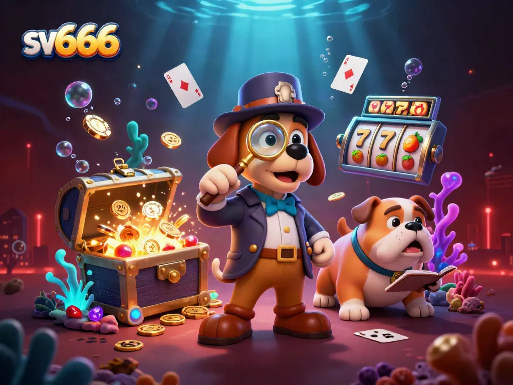 Engage with sv666 games through a dynamic 3D scene featuring action-packed casino elements.