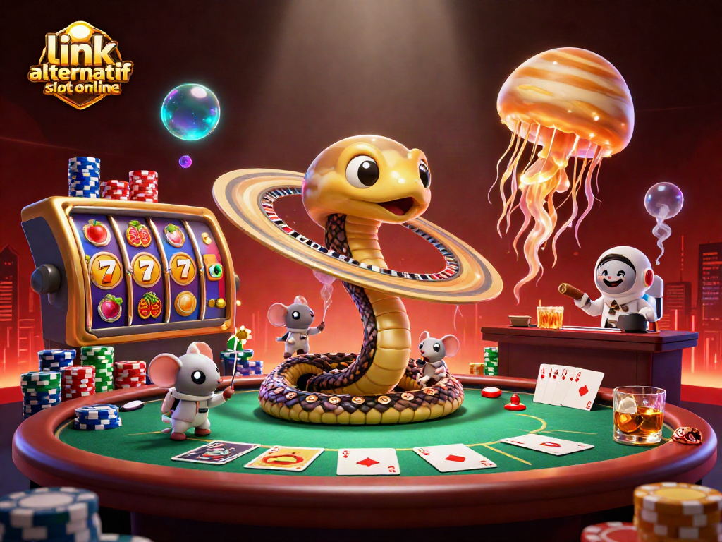 Menangkan peluang di link alternatif slot online dengan dekorasi kasino yang megah dan karakter menarik.