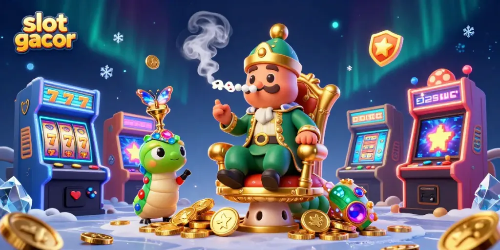 Menangkan slot gacor dengan ilustrasi 3D menarik, menampilkan karakter unik dan elemen kasino.