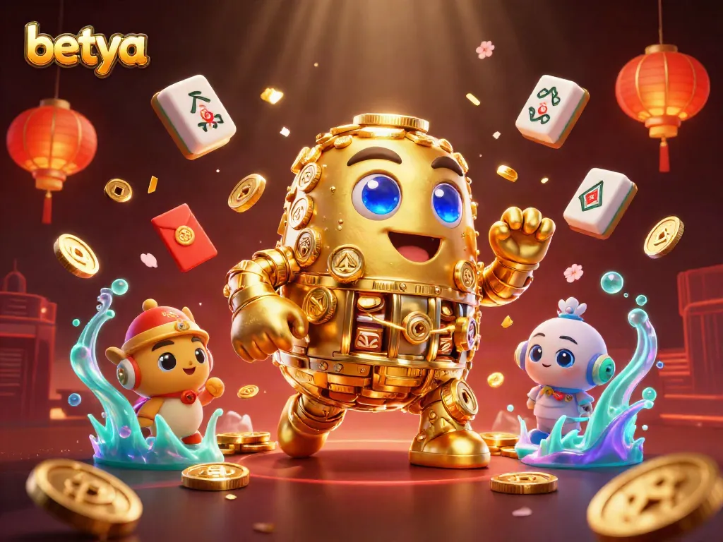 Experience the thrill of betting at Betya Casino amidst vibrant 3D illustrations of casino elements.