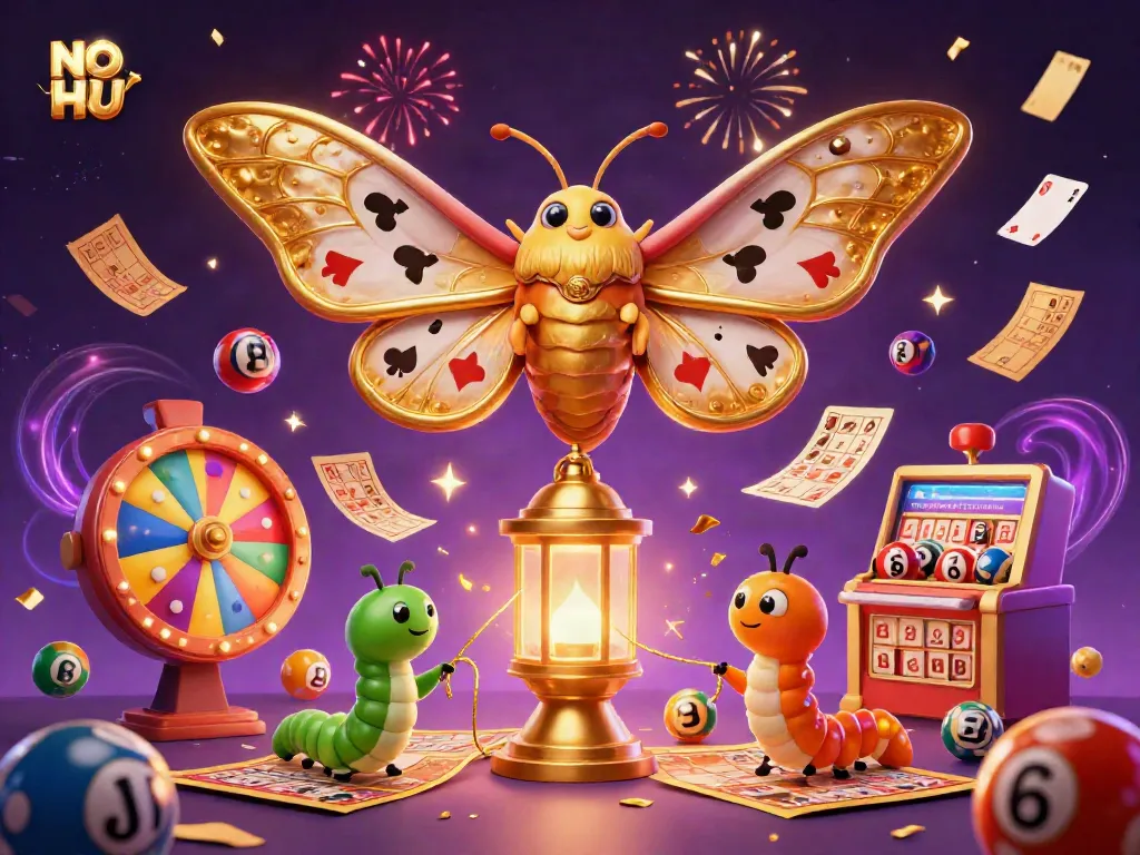 Experience the vibrant energy of NO HU in this dynamic, casino-themed illustration.