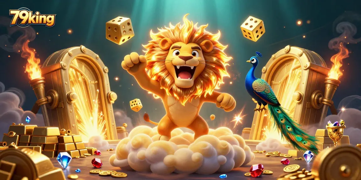 Spin and win with 79king in a vibrant casino world full of golden treasures and dynamic luck symbols.