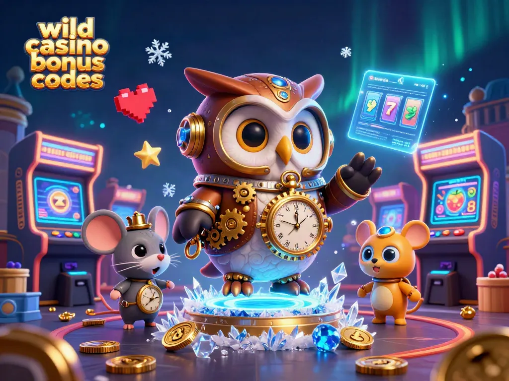 Engage with wild casino bonus codes in an enchanting steampunk casino world with owls and mice.