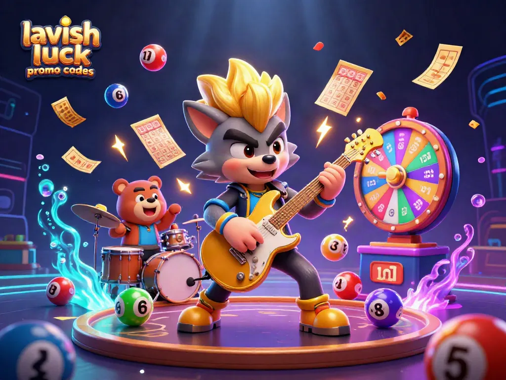 Claim lavish luck promo codes and enjoy vibrant casino excitement with colorful lottery elements.